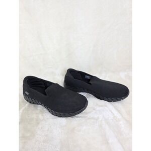 Skechers Womens Black Slip On Sneakers Air Cooled Goga Mat‎ Size 8.5